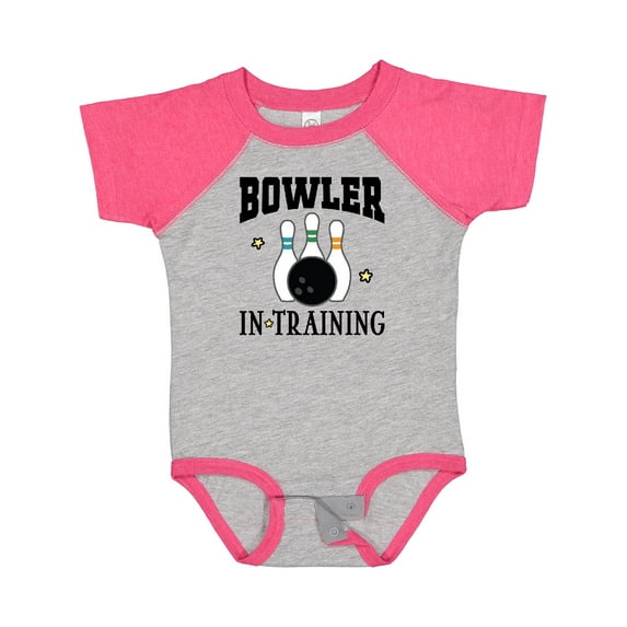 Inktastic Future Bowler in Training Bowling Boys or Girls Baby Bodysuit