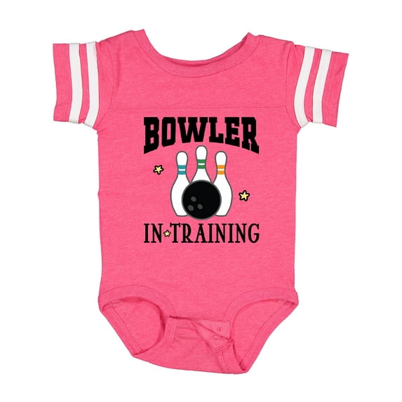 Inktastic Future Bowler in Training Bowling Boys or Girls Baby Bodysuit