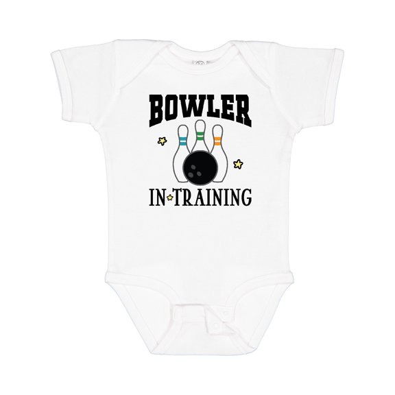 Inktastic Future Bowler in Training Bowling Boys or Girls Baby Bodysuit