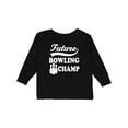 thumbnail image 1 of Inktastic Future Bowling Champ Childs Bowler Boys or Girls Long Sleeve Toddler T-Shirt, 1 of 5