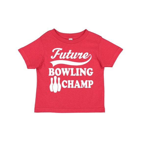 Inktastic Future Bowling Champ Childs Bowler Boys or Girls Toddler T-Shirt