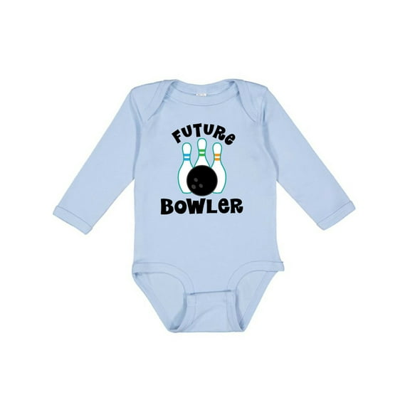 Inktastic Future Bowling Childs Bowling Boys or Girls Long Sleeve Baby Bodysuit