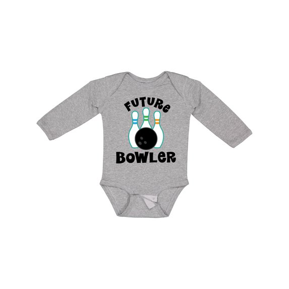 Inktastic Future Bowling Childs Bowling Boys or Girls Long Sleeve Baby Bodysuit
