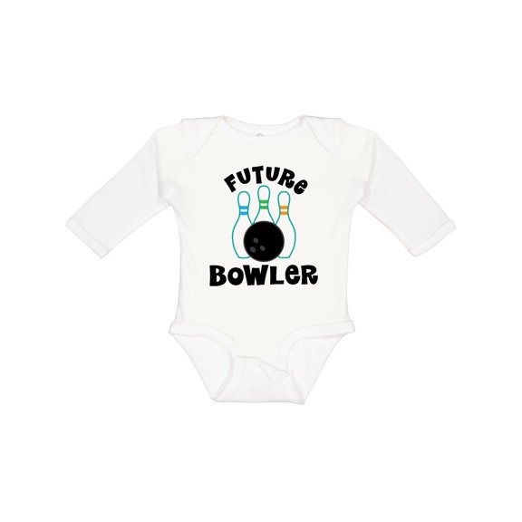 Inktastic Future Bowling Childs Bowling Boys or Girls Long Sleeve Baby Bodysuit