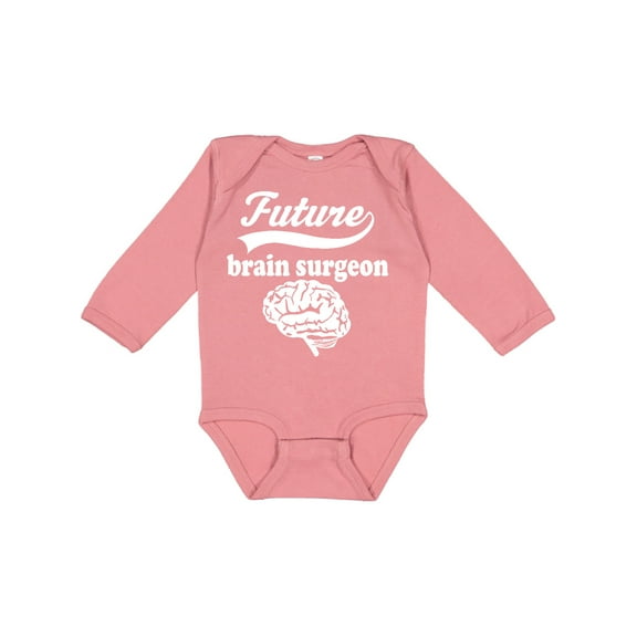 Inktastic Future Brain Surgeon Doctor Boys or Girls Long Sleeve Baby Bodysuit