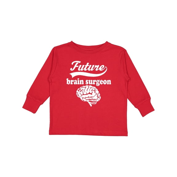Inktastic Future Brain Surgeon Doctor Boys or Girls Long Sleeve Toddler T-Shirt