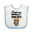 thumbnail image 1 of Inktastic Future Builder Construction Bear Boys Baby Bib, 1 of 4