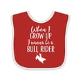 thumbnail image 1 of Inktastic Future Bull Rider Rodeo Boys Baby Bib, 1 of 4