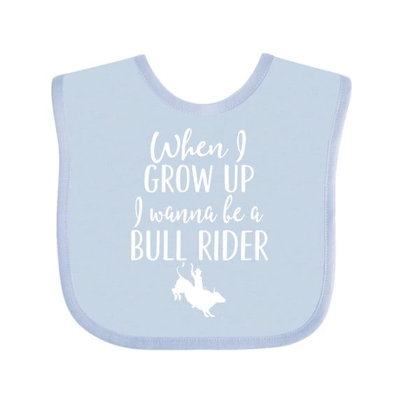 Inktastic Future Bull Rider Rodeo Boys Baby Bib