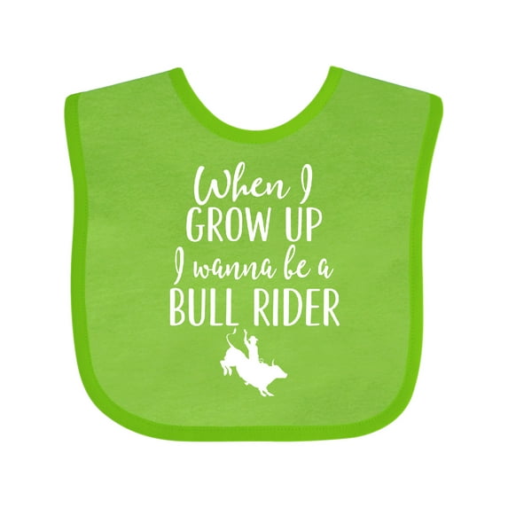 Inktastic Future Bull Rider Rodeo Boys Baby Bib