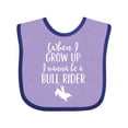 thumbnail image 1 of Inktastic Future Bull Rider Rodeo Boys Baby Bib, 1 of 4