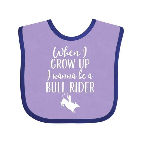Inktastic Future Bull Rider Rodeo Boys Baby Bib