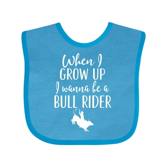 Inktastic Future Bull Rider Rodeo Boys Baby Bib