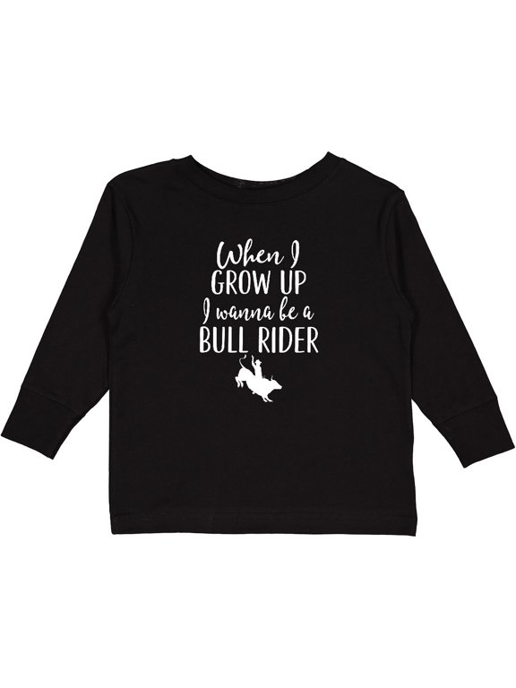 Future Bull Rider Rodeo Boys Long Sleeve Toddler T-Shirt