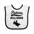 thumbnail image 1 of Inktastic Future Bull Rider Rodeo Riding Boys Baby Bib, 1 of 4