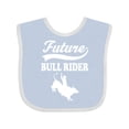 thumbnail image 1 of Inktastic Future Bull Rider Rodeo Riding Boys Baby Bib, 1 of 4