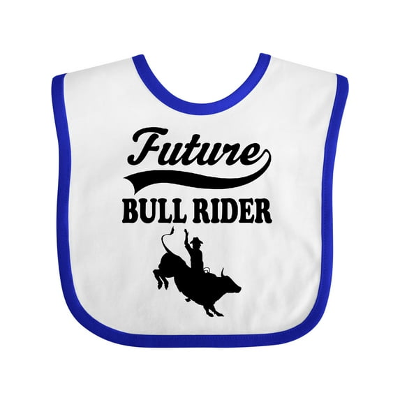 Inktastic Future Bull Rider Rodeo Riding Boys Baby Bib