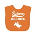 thumbnail image 1 of Inktastic Future Bull Rider Rodeo Riding Boys Baby Bib, 1 of 4
