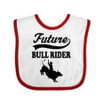 thumbnail image 1 of Inktastic Future Bull Rider Rodeo Riding Boys Baby Bib, 1 of 4
