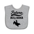 thumbnail image 1 of Inktastic Future Bull Rider Rodeo Riding Boys Baby Bib, 1 of 4