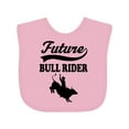 thumbnail image 1 of Inktastic Future Bull Rider Rodeo Riding Boys Baby Bib, 1 of 4