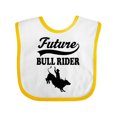 thumbnail image 1 of Inktastic Future Bull Rider Rodeo Riding Boys Baby Bib, 1 of 4