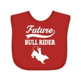 thumbnail image 1 of Inktastic Future Bull Rider Rodeo Riding Boys Baby Bib, 1 of 4