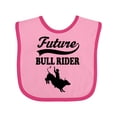 thumbnail image 1 of Inktastic Future Bull Rider Rodeo Riding Boys Baby Bib, 1 of 4