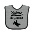 thumbnail image 1 of Inktastic Future Bull Rider Rodeo Riding Boys Baby Bib, 1 of 4