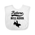 thumbnail image 1 of Inktastic Future Bull Rider Rodeo Riding Boys Baby Bib, 1 of 4