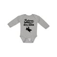 thumbnail image 1 of Inktastic Future Bull Rider Rodeo Riding Boys Long Sleeve Baby Bodysuit, 1 of 5