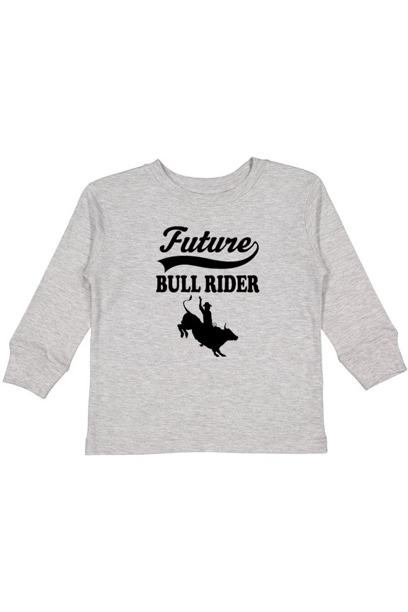Future Bull Rider Rodeo Riding Boys Long Sleeve Toddler T-Shirt
