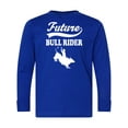 thumbnail image 1 of Inktastic Future Bull Rider Rodeo Riding Long Sleeve Youth T-Shirt, 1 of 5