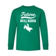 thumbnail image 1 of Inktastic Future Bull Rider Rodeo Riding Long Sleeve Youth T-Shirt, 1 of 5