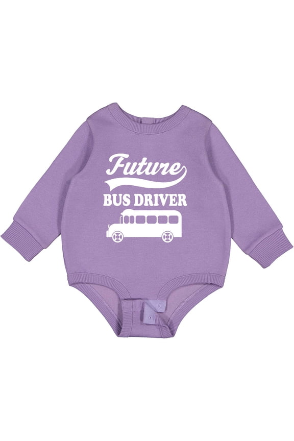 Future Bus Driver Shirt Childs Occupation Baby Fleece Bodysuit