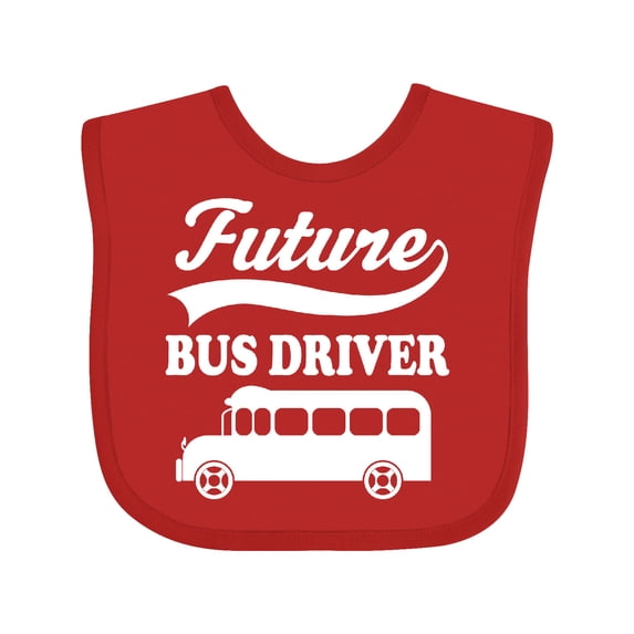 Inktastic Future Bus Driver Shirt Childs Occupation Boys or Girls Baby Bib