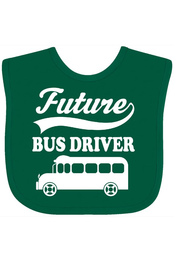 Future Bus Driver Shirt Childs Occupation Boys or Girls Baby Bib