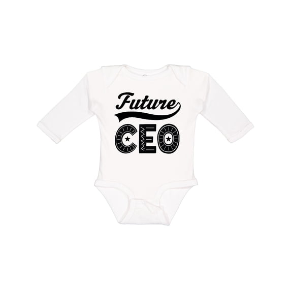 Inktastic Future CEO Boss Gift Boys or Girls Long Sleeve Baby Bodysuit