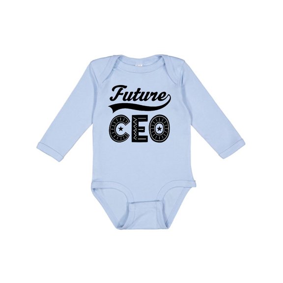 Inktastic Future CEO Boss Gift Boys or Girls Long Sleeve Baby Bodysuit