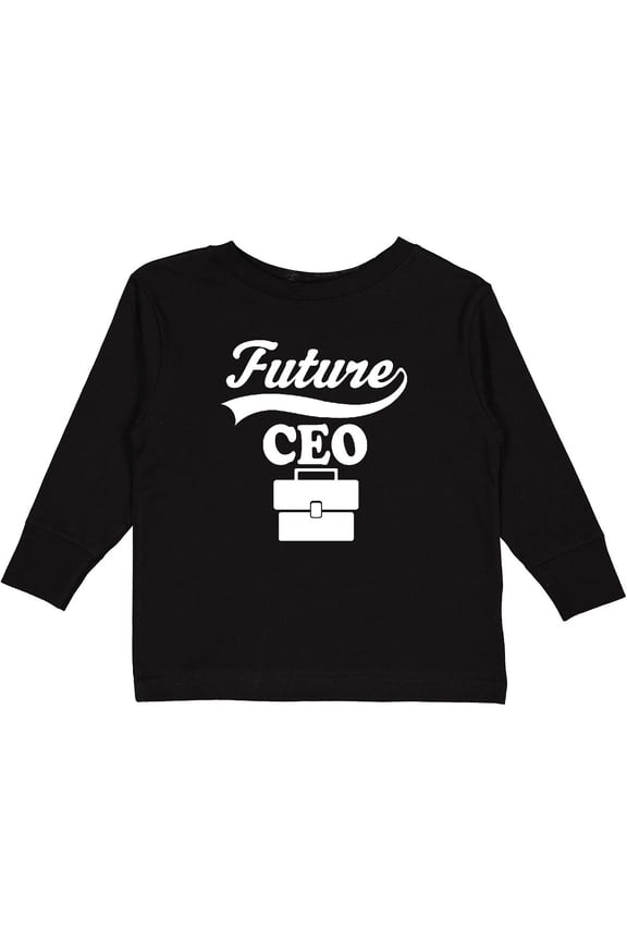 Future CEO Shirt Childs Boss Job Boys or Girls Long Sleeve Toddler T-Shirt