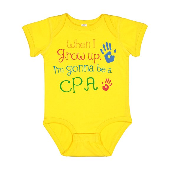 Inktastic Future Cpa Accountant Boys or Girls Baby Bodysuit