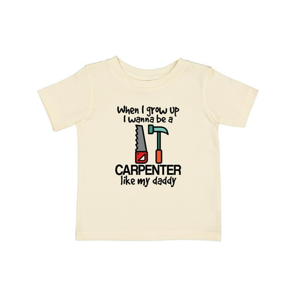Inktastic Future Carpenter Builder Like Daddy Boys Baby T-Shirt