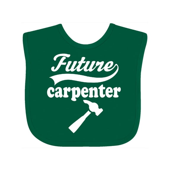 Inktastic Future Carpenter Shirt Occupation Boys or Girls Baby Bib