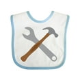 thumbnail image 1 of Inktastic Future Carpenter Tools Hammer Wrench Boys Baby Bib, 1 of 4