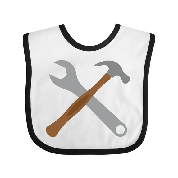 Inktastic Future Carpenter Tools Hammer Wrench Boys Baby Bib