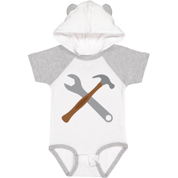 Inktastic Future Carpenter Tools Hammer Wrench Boys Baby Bodysuit