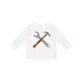thumbnail image 1 of Inktastic Future Carpenter Tools Hammer Wrench Boys Long Sleeve Toddler T-Shirt, 1 of 5