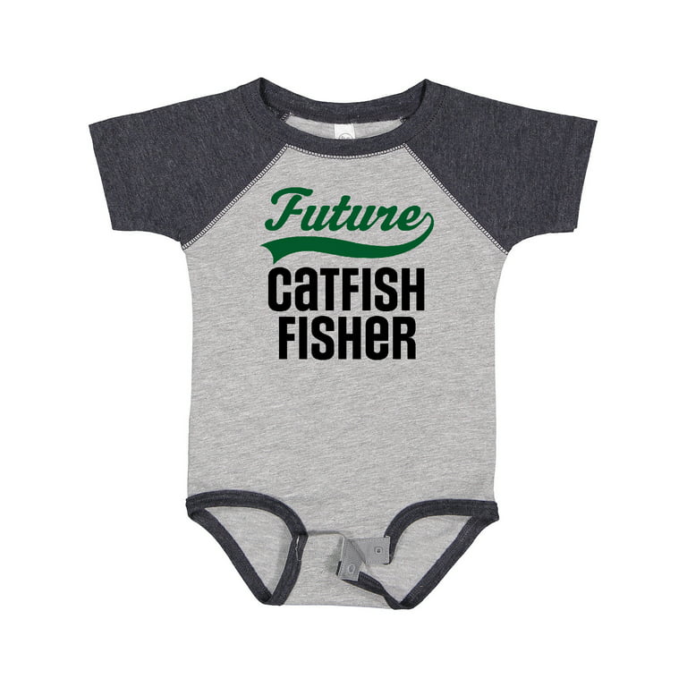 Inktastic Future Catfish Fisherman Boys or Girls Baby Bodysuit 