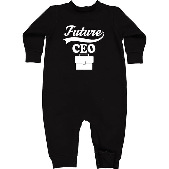 Inktastic Future Ceo Shirt Childs Boss Job Baby Fleece Romper