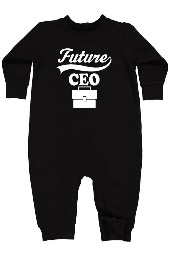 Future Ceo Shirt Childs Boss Job Baby Fleece Romper